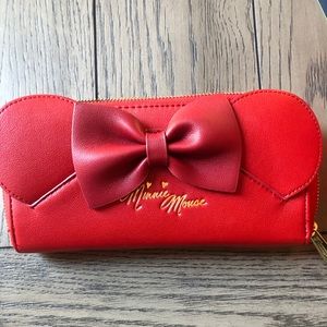 Loungefly Disney Minnie Mouse Ear Wallet Red Bow